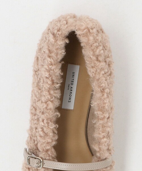 UNITED ARROWS（ユナイテッドアローズ）の「フェイクファー フラットパンプス（パンプス・レディース・ベージュ/ブラック・36/35h/37h/38/36h/37/35）」の11枚目の写真