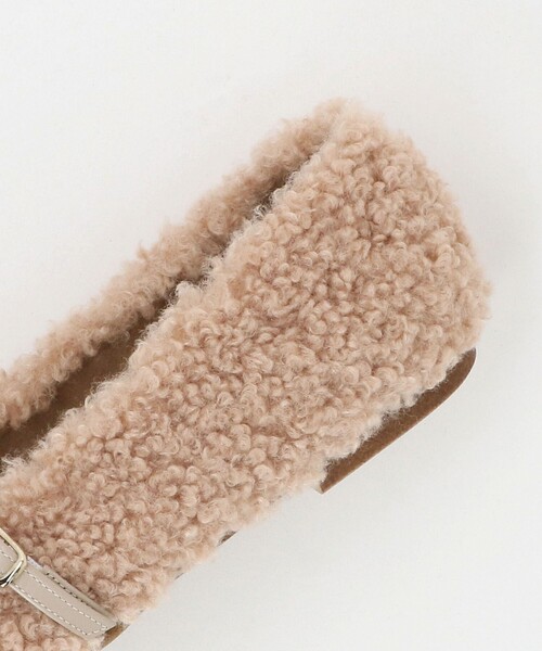 UNITED ARROWS（ユナイテッドアローズ）の「フェイクファー フラットパンプス（パンプス・レディース・ベージュ/ブラック・36/35h/37h/38/36h/37/35）」の13枚目の写真