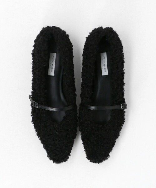 UNITED ARROWS（ユナイテッドアローズ）の「フェイクファー フラットパンプス（パンプス・レディース・ベージュ/ブラック・36/35h/37h/38/36h/37/35）」の15枚目の写真