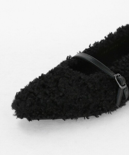 UNITED ARROWS（ユナイテッドアローズ）の「フェイクファー フラットパンプス（パンプス・レディース・ベージュ/ブラック・36/35h/37h/38/36h/37/35）」の16枚目の写真