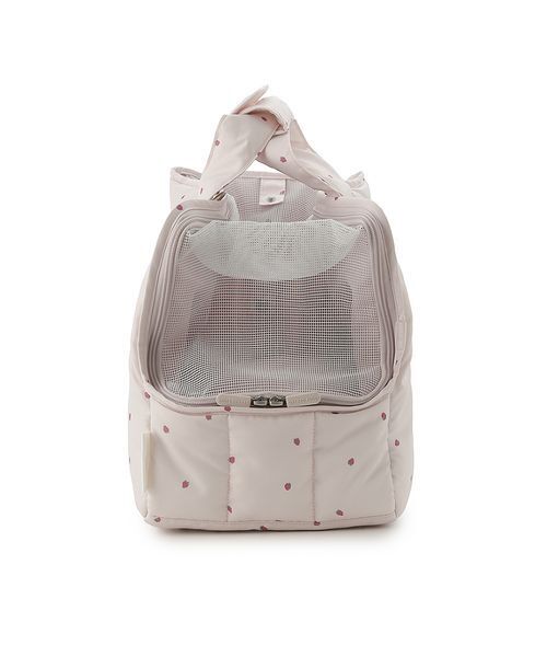 CAT&DOG】ストロベリー柄ミニサイズキャリーバッグ（ペット用キャリー