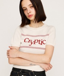 SLY | 【2025AW】LOGO JQ SHORT SLEEVE TOPS ロゴ ジャガード ショートスリーブ トップス 秋服 半袖 サマーニット(ニット/セーター)