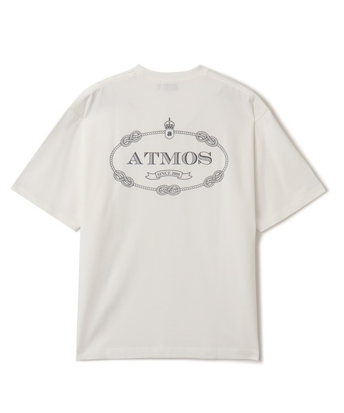 atmos(アトモス)の「atmos Emblem Logo T-shirt / アトモス エンブレム ロゴ Tシャツ(Tシャツ/カットソー・メンズ・ブルー/ブラック/ホワイト・M/L/XL/XXL)」の1枚目の写真