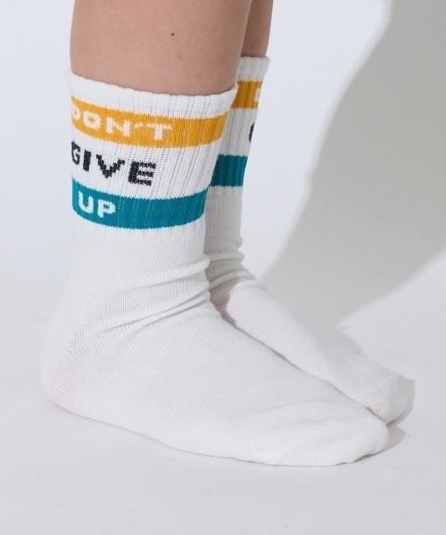 b・ROOM(ビールーム)の「ラインロゴソックス(ソックス/靴下・キッズ・オレンジ/レッド/マスタード/ターコイズブルー/パープル・S/M)」の4枚目の写真