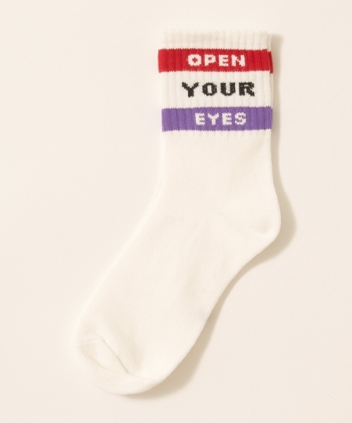 b・ROOM(ビールーム)の「ラインロゴソックス(ソックス/靴下・キッズ・オレンジ/レッド/マスタード/ターコイズブルー/パープル・S/M)」の6枚目の写真