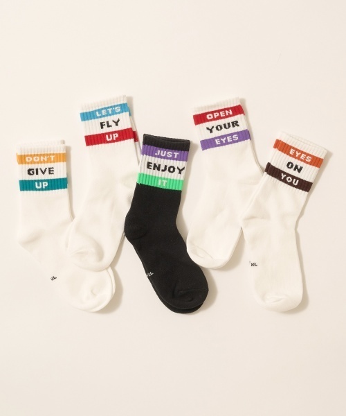 b・ROOM(ビールーム)の「ラインロゴソックス(ソックス/靴下・キッズ・オレンジ/レッド/マスタード/ターコイズブルー/パープル・S/M)」の10枚目の写真