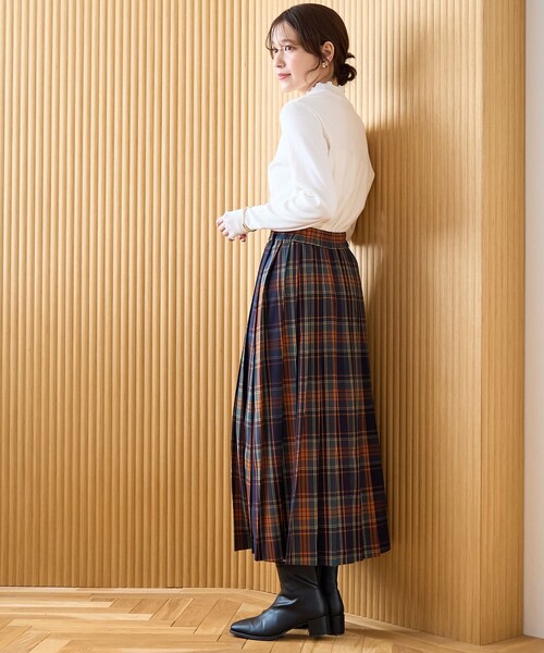 coen（コーエン）の「【昨年大人気】TRチェックプリーツスカート（スカート・レディース・オレンジ/イエロー/コバルトブルー・S/M/L）」の20枚目の写真