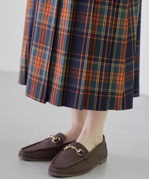 coen（コーエン）の「【昨年大人気】TRチェックプリーツスカート（スカート・レディース・オレンジ/イエロー/コバルトブルー・S/M/L）」の18枚目の写真