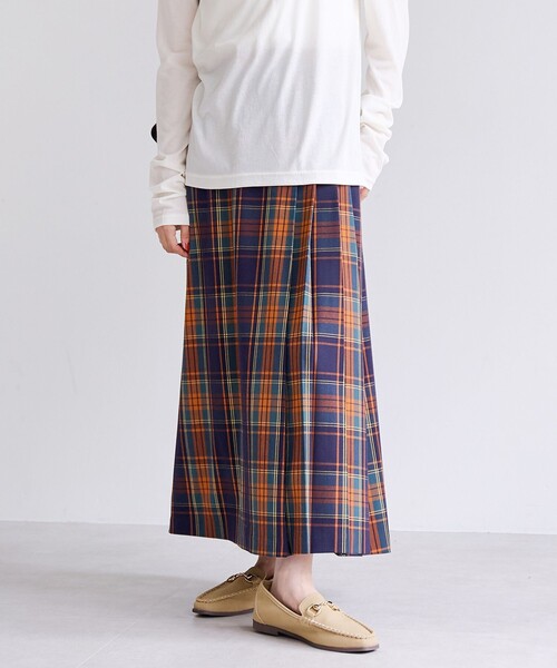 coen（コーエン）の「【昨年大人気】TRチェックプリーツスカート（スカート・レディース・オレンジ/イエロー/コバルトブルー・S/M/L）」の16枚目の写真
