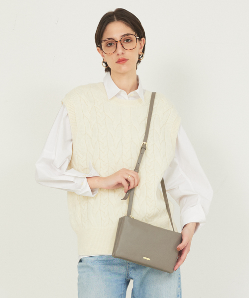 soeur(スール)の「●SOEUR/ダブルファスナーミニショルダー(トートバッグ・レディース・シルバー/グレー/ブラック・フリー)」の5枚目の写真