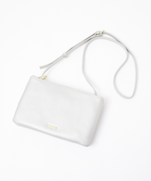soeur(スール)の「●SOEUR/ダブルファスナーミニショルダー(トートバッグ・レディース・シルバー/グレー/ブラック・フリー)」の7枚目の写真