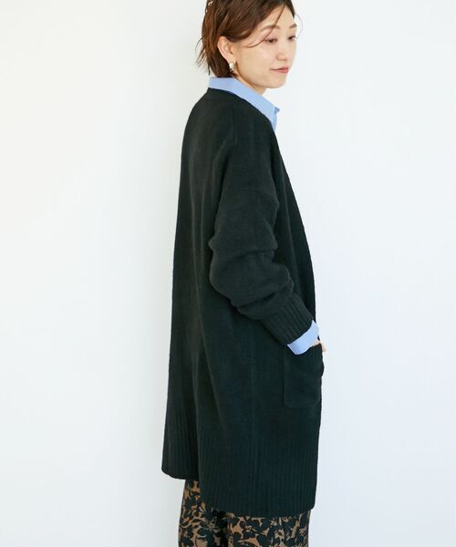 le.coeur blanc（ルクールブラン）の「《WEB限定アイテム》ニュアンスロングカーディガン（カーディガン/ボレロ・レディース・アイボリー/サックスブルー/ライトグレー/ベージュ/ブラック・38）」の10枚目の写真