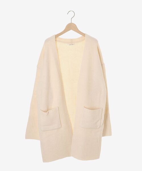 le.coeur blanc（ルクールブラン）の「《WEB限定アイテム》ニュアンスロングカーディガン（カーディガン/ボレロ・レディース・アイボリー/サックスブルー/ライトグレー/ベージュ/ブラック・38）」の12枚目の写真