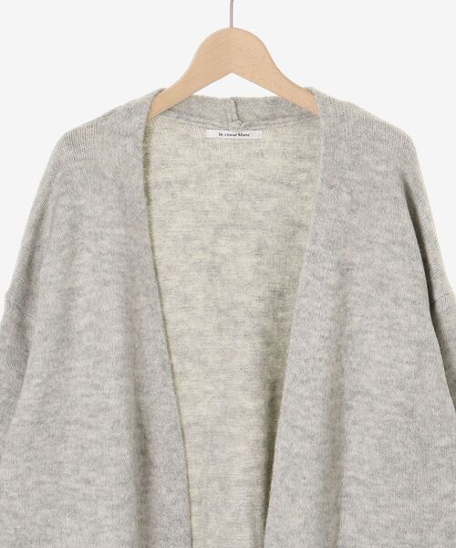 le.coeur blanc（ルクールブラン）の「《WEB限定アイテム》ニュアンスロングカーディガン（カーディガン/ボレロ・レディース・アイボリー/サックスブルー/ライトグレー/ベージュ/ブラック・38）」の18枚目の写真