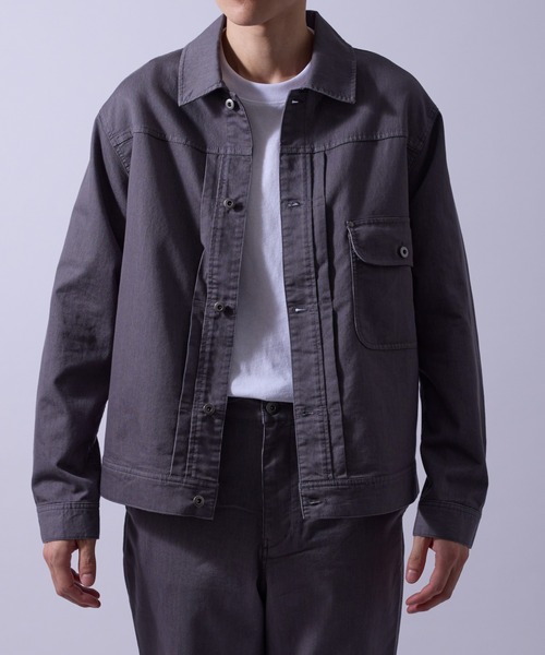 j.n.r.d(ジェー・エヌ・アール・ディー)の「【軽量・メッシュ】【セットアップ対応】j.n.r.d/チルジーンズブルゾン(デニムジャケット・メンズ・ネイビー/ブラック/ライトグレー・M/LL/L)」の11枚目の写真