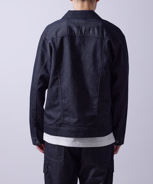 j.n.r.d(ジェー・エヌ・アール・ディー)の「【軽量・メッシュ】【セットアップ対応】j.n.r.d/チルジーンズブルゾン(デニムジャケット・メンズ・ネイビー/ブラック/ライトグレー・M/LL/L)」の16枚目の写真