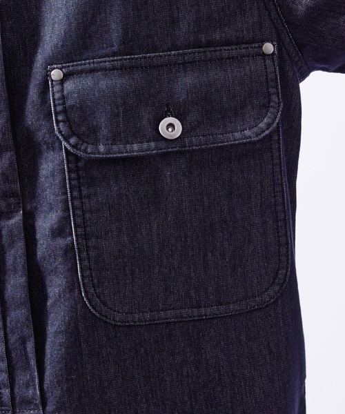 j.n.r.d(ジェー・エヌ・アール・ディー)の「【軽量・メッシュ】【セットアップ対応】j.n.r.d/チルジーンズブルゾン(デニムジャケット・メンズ・ネイビー/ブラック/ライトグレー・M/LL/L)」の18枚目の写真