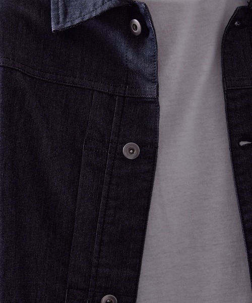 j.n.r.d(ジェー・エヌ・アール・ディー)の「【軽量・メッシュ】【セットアップ対応】j.n.r.d/チルジーンズブルゾン(デニムジャケット・メンズ・ネイビー/ブラック/ライトグレー・M/LL/L)」の20枚目の写真