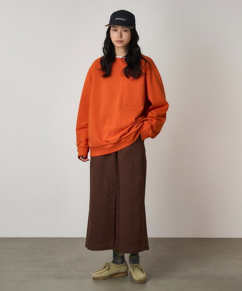 Gramicci(グラミチ)の「ONE POINT CREW SWEATSHIRT|ワンポイントクルースウェットシャツ UNISEX(スウェット・メンズ・ダークネイビー/ダークブラウン系/ヘザーグレー/オレンジ/レッド/ブラック系その他・L/S/XXL/XL/M)」の21枚目の写真
