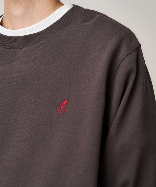 Gramicci(グラミチ)の「ONE POINT CREW SWEATSHIRT|ワンポイントクルースウェットシャツ UNISEX(スウェット・メンズ・ダークネイビー/ダークブラウン系/ヘザーグレー/オレンジ/レッド/ブラック系その他・L/S/XXL/XL/M)」の17枚目の写真