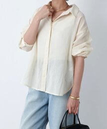 un dix cors（アンディコール）の「《綿100％・着回し万能》綿シアー長袖シャツ（シャツ/ブラウス）」