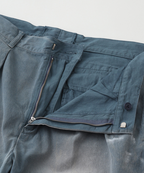 EDIFICE（エディフィス）の「LA BOUCLE (ラブークル) HARDTWIST POWDER FADE パンツ（スラックス・メンズ・アイボリー/カーキ/レッド・MEDIUM/LARGE）」の7枚目の写真