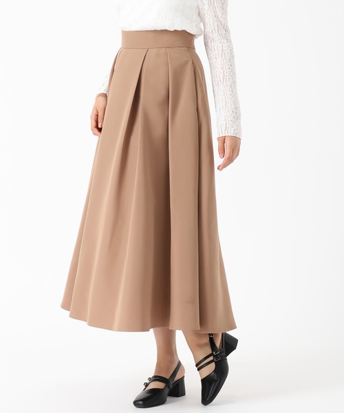 MISCH MASCH（ミッシュマッシュ）の「タックフレアカラースカート（スカート・レディース・レッド/グリーン/キャメル・M/S）」の8枚目の写真