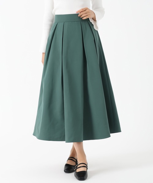 MISCH MASCH（ミッシュマッシュ）の「タックフレアカラースカート（スカート・レディース・レッド/グリーン/キャメル・M/S）」の12枚目の写真