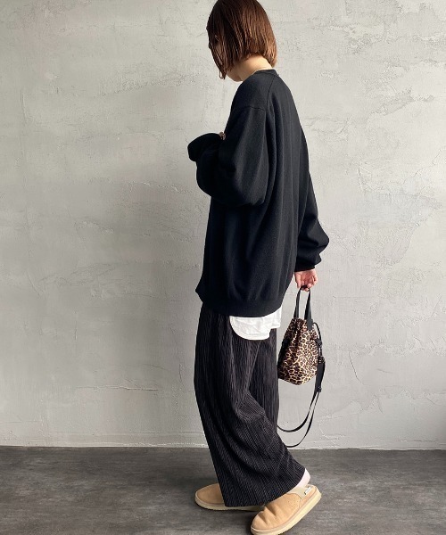 DANTON（ダントン）の「[DANTON/ダントン] ワンポイントロゴ Vネックニットカーディガン（カーディガン/ボレロ・レディース・レッド/ライトグレー/グレイッシュベージュ/ブラック・42/40）」の21枚目の写真