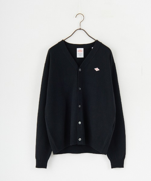 Danton グレー Vネックカーディガン サイズ38 DANTON（ダントン）の「MEN'S LAMBSWOOL V NECK KNIT CARDIGAN