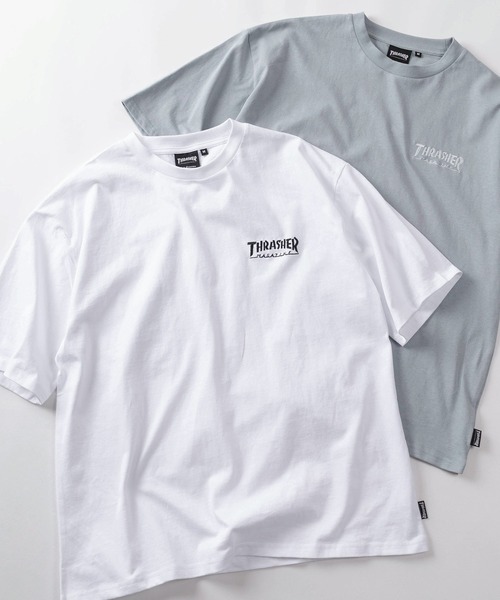 THRASHER(スラッシャー)の「【70】【THRASHER/スラッシャー】 アソート バックプリント Tシャツ/ワンポイント刺繍/26SS新柄追加(Tシャツ/カットソー・レディース・ブラック/グレー系その他2/グリーン系その他/ベージュ/ベージュ系その他/ホワイト系その他/ホワイト/グリーン/グレー系その他3/ブラック系その他3/ブラック系その他/アッシュグレー/ブラック系その他2/グレー系その他/ホワイト系その他5/グレー系その他4/ブラック系その他7/グリーン系その他3/グリーン系その他2/グレー系その他5/ブラック系その他6/ブラック系その他4/ホワイト系その他3/ブルー系その他/ブルー/グリーン系その他6/グリーン系その他4/グレー系その他6/ブラック系その他5/ホワイト系その他4/ホワイト系その他2/グリーン系その他5/グレー系その他7/ブルー系その他4/ブルー系その他3/ブルー系その他2・M/XL/L)」の4枚目の写真