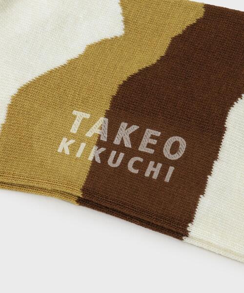 TAKEO KIKUCHI（タケオキクチ）の「ダズルボーダーソックス（ソックス/靴下・メンズ・ワイン系1/ブラック系4/ブラウン系その他5・00）」の7枚目の写真