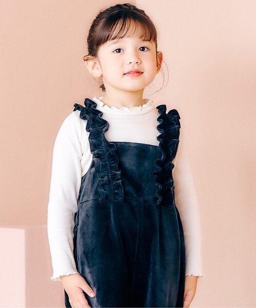 apres les cours(アプレレクール)の「【ジュニア対応】メロウリブTシャツ(Tシャツ/カットソー・キッズ・ピンク/オフホワイト/その他2・110/100/90/80/140/130/120)」の2枚目の写真