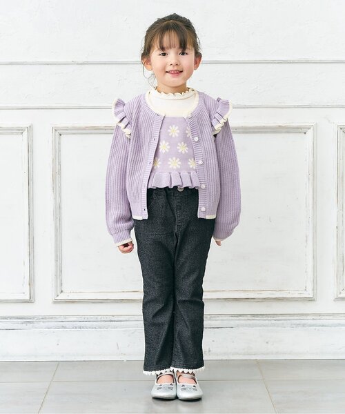 apres les cours(アプレレクール)の「【ジュニア対応】メロウリブTシャツ(Tシャツ/カットソー・キッズ・ピンク/オフホワイト/その他2・110/100/90/80/140/130/120)」の5枚目の写真