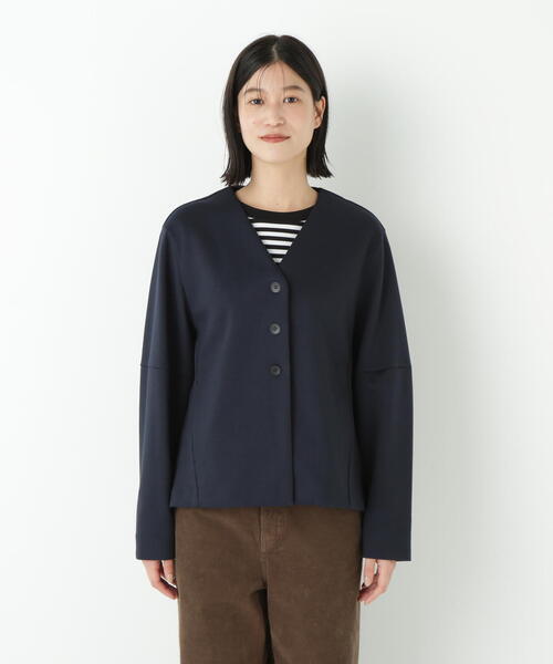 human woman(ヒューマンウーマン)の「◆ダンボールVネックカーディガン(カーディガン/ボレロ・レディース・ブラウン系その他/ブルー/ネイビー・MEDIUM)」の11枚目の写真