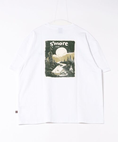 S'more(スモア)の「S'more Solo Camping Bear S/S pt.Tee ソロキャンプの熊プリント半袖Tシャツ (SS)(Tシャツ/カットソー・レディース・ブルー/ホワイト/グリーン・LARGE/X-LARGE/SMALL/MEDIUM)」の16枚目の写真
