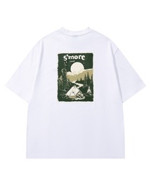 S'more　Solo Camping Bear S/S pt.Tee ソロキャンプの熊プリント半袖Tシャツ (SS)