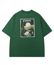 S'more（スモア）の「S'more　Solo Camping Bear S/S pt.Tee ソロキャンプの熊プリント半袖Tシャツ (SS)（Tシャツ/カットソー）」