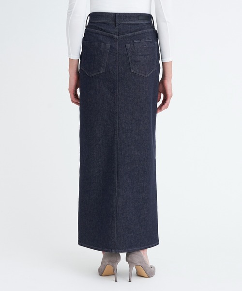YANUK（ヤヌーク）の「スリットロングスカート（デニムスカート・レディース・インディゴブルー・XS/S/M）」の8枚目の写真