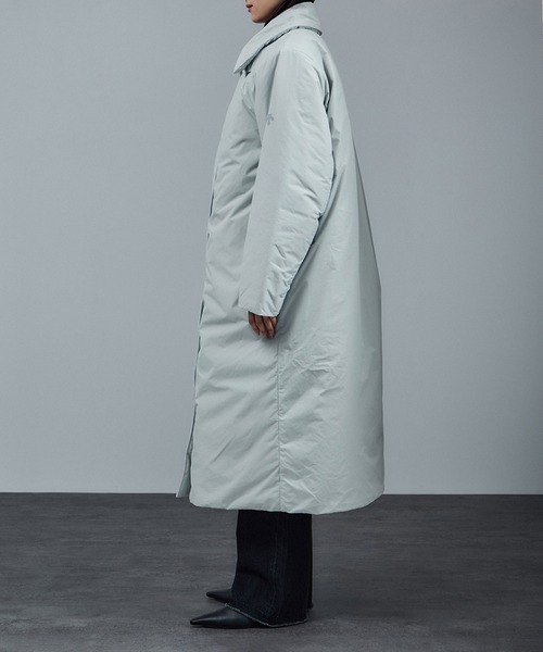 DESCENTE ALLTERRAIN（デサント　オルテライン）の「【DESCENTE ALLTERRAIN（デサントオルテライン）】別注ステンカラーパフコート（ダウンジャケット/コート・レディース・ブラック系その他/ライトグレー・FREE）」の18枚目の写真