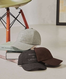 a.v.v（アーヴェヴェ）の「刺繍ロゴフランネルキャップ（キャップ）」