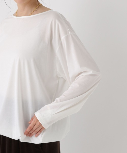 Elura(エルーラ)の「ブラウスライクプルオーバー/588165(Tシャツ/カットソー・レディース・ネイビー/ホワイト・FREE)」の17枚目の写真