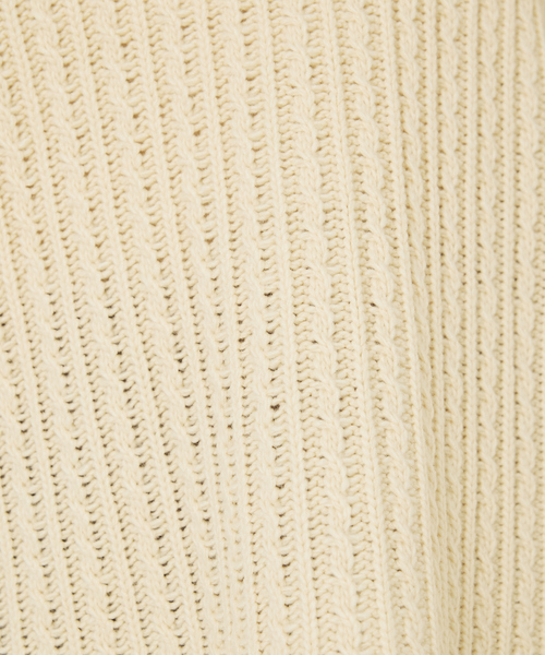 abahouse mavie（アバハウスマヴィ）の「ローゲージ2WAYニット（ニット/セーター・レディース・オフホワイト/ネイビー・フリー）」の8枚目の写真