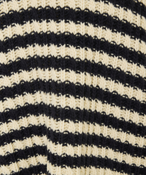abahouse mavie（アバハウスマヴィ）の「ローゲージ2WAYニット（ニット/セーター・レディース・オフホワイト/ネイビー・フリー）」の14枚目の写真