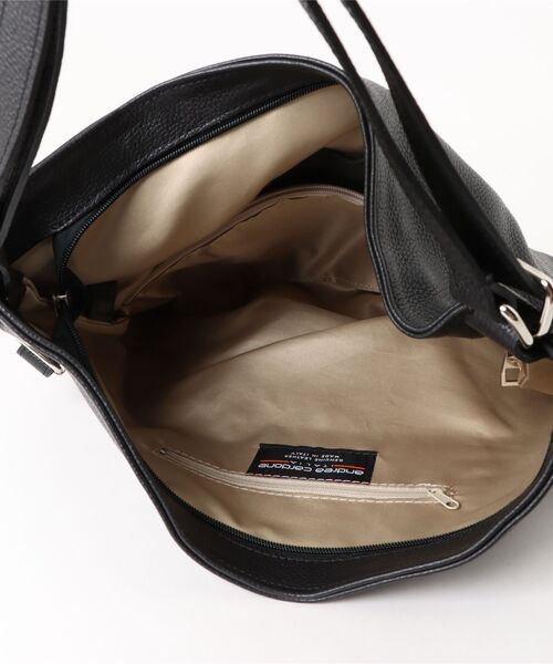 andrea cardone（アンドレアカルドネ）の「【ANDREA CARDONE】シュリンクレザー2WAYバッグ(Q56393)（トートバッグ・レディース・ブラック・ALL）」の4枚目の写真