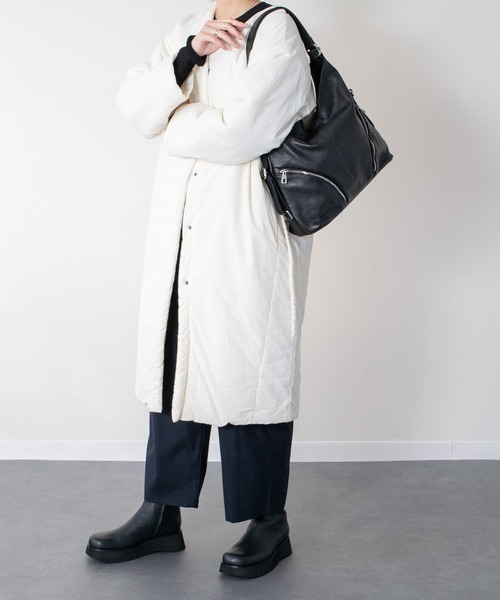 andrea cardone（アンドレアカルドネ）の「【ANDREA CARDONE】シュリンクレザー2WAYバッグ(Q56393)（トートバッグ・レディース・ブラック・ALL）」の10枚目の写真