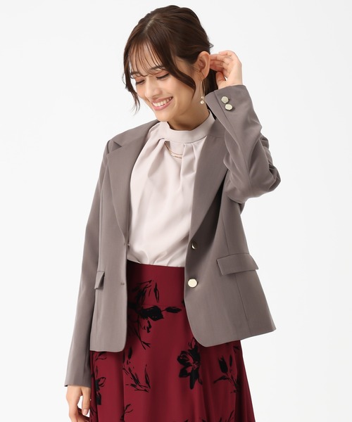 MISCH MASCH(ミッシュマッシュ)の「2026春夏新作 シングルテーラードジャケット(テーラードジャケット・レディース・ブラウン/グレイッシュベージュ/ブラック/グレー・M/S)」の6枚目の写真