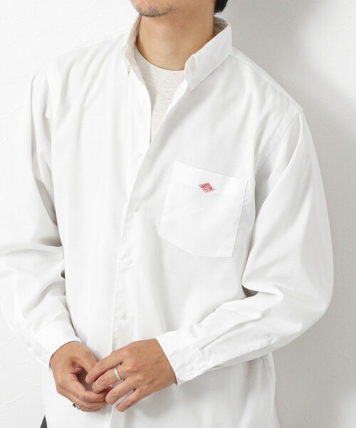 DANTON（ダントン）の「【DANTON/ダントン】ドットボタン ボタンダウンシャツ/DOT BUTTON B.D. SHIRT/DT-B0293 POD（シャツ/ブラウス・メンズ・ホワイト/ホワイト系その他・44/40/42/38）」の3枚目の写真