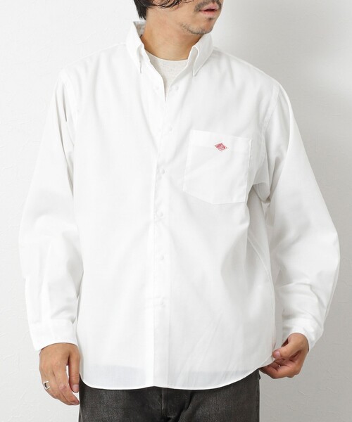 DANTON（ダントン）の「【DANTON/ダントン】ドットボタン ボタンダウンシャツ/DOT BUTTON B.D. SHIRT/DT-B0293 POD（シャツ/ブラウス・メンズ・ホワイト/ホワイト系その他・44/40/42/38）」の4枚目の写真