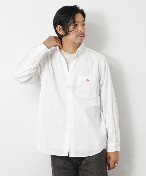 DANTON（ダントン）の「【DANTON/ダントン】ドットボタン ボタンダウンシャツ/DOT BUTTON B.D. SHIRT/DT-B0293 POD（シャツ/ブラウス・メンズ・ホワイト/ホワイト系その他・44/40/42/38）」の6枚目の写真